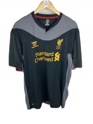 Fc Liverpool 2012 2013 Away Black Football Soccer Shirt Jersey Warrior Size Xxl