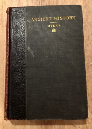 1904 Ancient History Revised Edition By Philip Van Ness Myers Illustrated Color