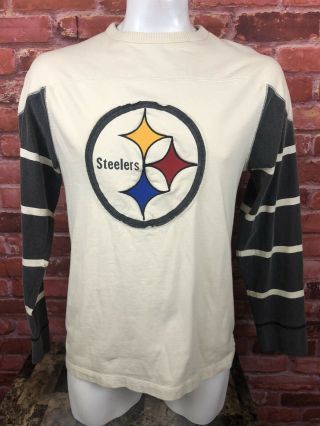Mitchell & Ness Throwbacks Pittsburgh Steelers Long Sleeve Shirt Men’s Large 210