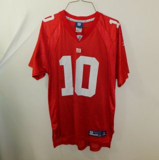 Eli Manning York Giants Nfl Football Jersey Reebok Red Youth Extra Large Xl