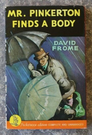 Pocket Books 111 Mr Pinkerton Finds A Body By David Frome Vgf 1st 1942 Mystery