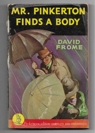 Mr.  Pinkerton Finds A Body By David Frome [1941 Pocket Pb { 111 - 3rd,  Vpb,  Good]
