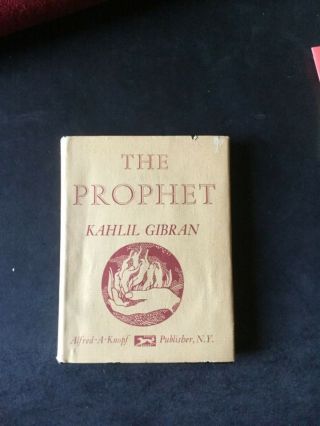 Pocket Edition,  The Prophet By Khalil Gibran,  1970 Hc,  Dj,  -