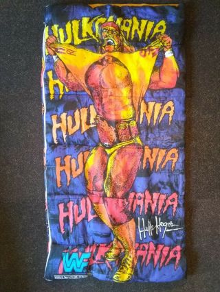 Vintage Hulk Hogan Hulkamania Sleeping Bag 1991 Wwf Wrestling Titan