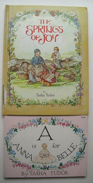 2 Books A Is For Anna Belle And The Springs Of Joy Tasha Tudor Illus - E1