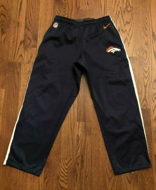 Denver Broncos Football Nfl Nike Therma - Fit Athletic Pants Men 
