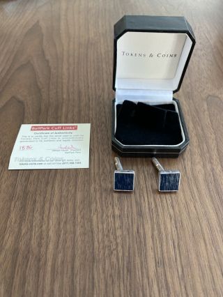 Fenway Park Seat Cuff Links Boston Red Sox Certificate Of Authenticity