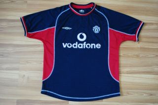 Size M Manchester United 2000/2001 Third Football Shirt Jersey Vintage Umbro