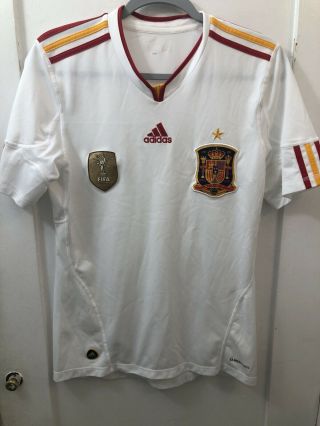 Adidas Men’s Spain 2010 World Cup Fifa Climacool Soccer Jersey Sz Small