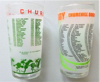 1971 and 1972 official KENTUCKY DERBY glass duo - 2