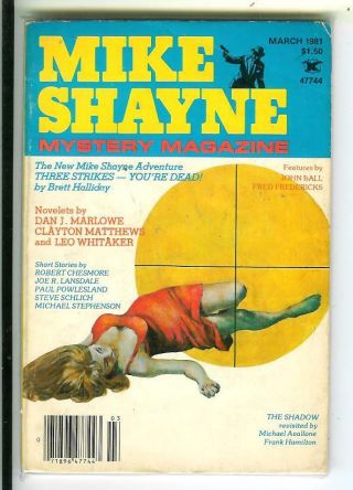 Mike Shayne Mystery Mag 3/81,  Us Crime Sleaze Gga Digest Mag,  Joe Lansdale