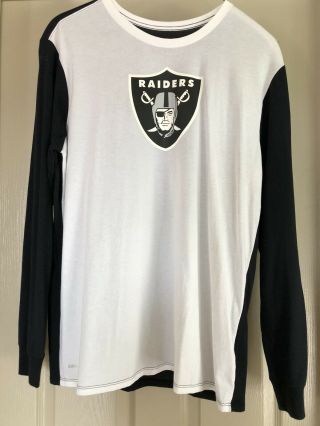 Nike Men’s Oakland Raiders Nfl Color Rush Ls T - Shirt Size Xl