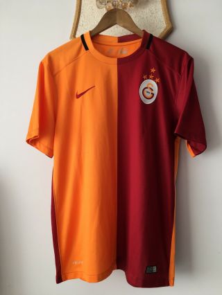 Galatasaray Turkey 2015 2016 Home Football Soccer Shirt Jersey Nike Maglia Men L