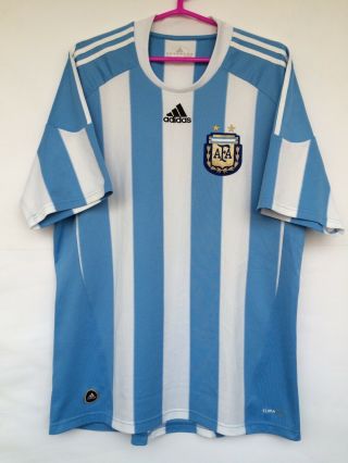 Argentina National Team 2010 2011 Adidas Home Football Soccer Shirt Jersey