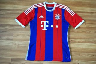 Size Medium Bayern Munich Home Football Shirt Jersey 2014/2015 Adidas Adult Rare