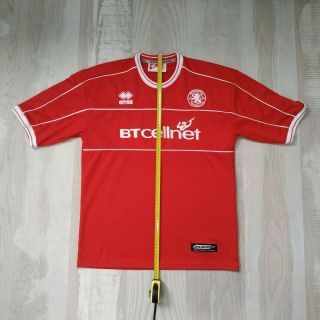 Middlesbrough Home t - shirt 2001 - 2002 errea btcellnet red jersey trikot size M 2
