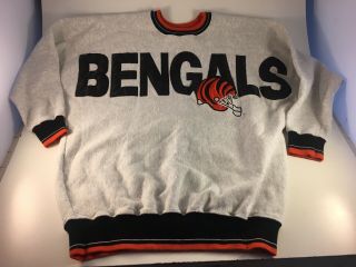 Vintage Cincinnati Bengals Xl Sweatshirt Football Legends Athletics Big Spellout