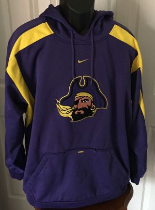 Ecu Nike Team Hoodie East Carolina U Pirates Purple Gold Mens Xl Sweatshirt Ncaa