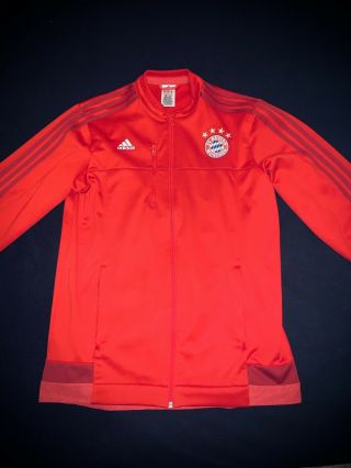 Adidas Men’s Fc Bayern Munich Soccer Jacket Sz.  L