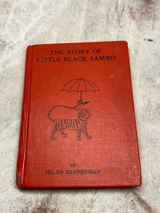 Vintage The Story Of Little Black Sambo Book Lippincott 4 1/4 " X 5 5/8 " Hardback