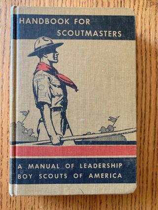 Vintage 1938 Boy Scouts Handbook For Scoutmasters Vol.  1 Boy Scouts Very Good