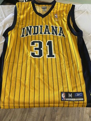 Nba Apparel Indiana Pacers Vintage Reggie Miller 31 Jersey Size Medium Reebok