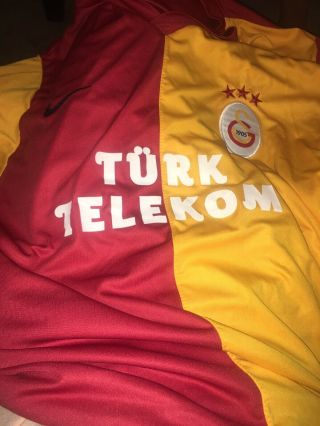 MENS Large Nike Soccer Football Futbol Jersey Galatasaray Spor Kulübü Turkey 2