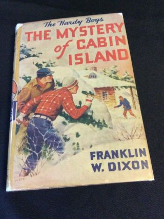 Hardy Boys 8: The Mystery Of Cabin Island By Franklin W.  Dixon 1946a Printing
