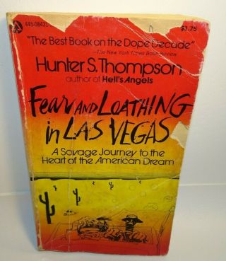 Fear And Loathing In Las Vegas Hunter Thompson Paperback Book 1971
