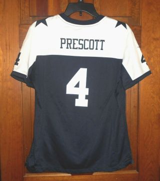 Dak Prescott 4 Dallas Cowboys Throwback Nike On Field Nfl Football Jersey Sz L