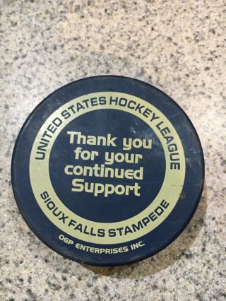 Sioux Falls Stampede Official Hockey Puck Season Ticket Holder 2005 - 2006 3