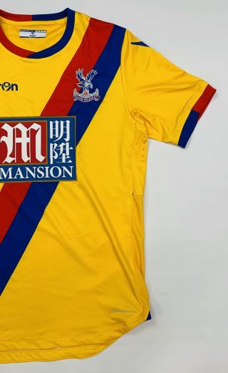 Macron Crystal Palace football shirt jersey yellow XL 3