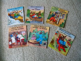 6 Uncle Wiggily Childrens Books 1939 No.  3600 Series