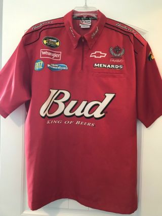 Men’s XL Dale Earnhardt Jr 8 Chase Authentics Red Shirt Budweiser NASCAR Racing 2