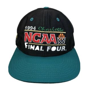 Vintage 1994 NCAA Final Four Basketball Tournament Charlotte Snapback Hat 7Logo 2