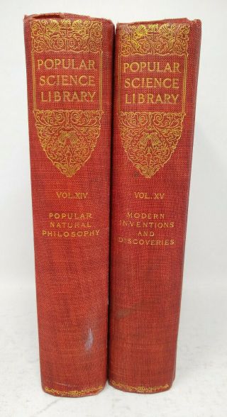 Popular Science Library The Wonders Of Nature & The Achievements Of Man 2 Vols