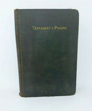 Testament & Psalms American Bible Society X - Large Print 1930s Testament Kjv