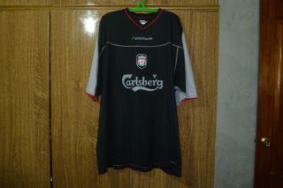 Liverpool Reebok Football Shirt Away 2002/2003 Ynwa Soccer Jersey Size 46/48 Xl