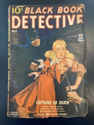 Pulp Black Book Detective May 1943 Vol.  17 No.  1 Captains Of Death 10c