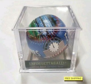 Lmtd Edition Unforgettaball Coors Field Baseball Colorado Rockies In Lucite Cube