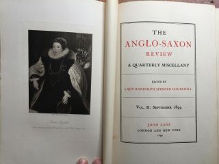 The Anglo - Saxon Review Quarterly - V2 Sept 1899 - Lady R S Churchill - 7 Plates 2