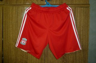 Liverpool Fc Adidas Football Shorts Home 2010/2011/2012 Ynwa Red Men Size M /34