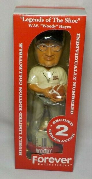 Ohio State Buckeyes Woody Hayes Bobblehead Figurine 2nd Generation Limited Ed