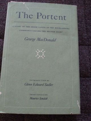 Old Book The Portent By George Macdonald 1979 1st Edition Harper & Row