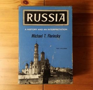 Vintage Russia A History And Interpretation Florinsky Vols 1 & 2 Box Set 1953