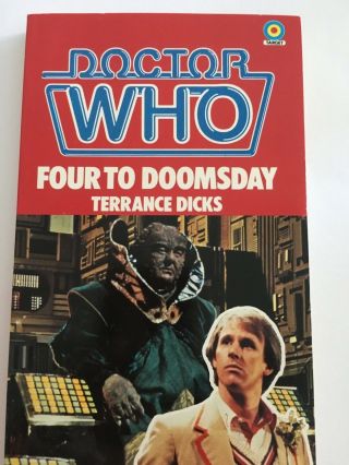 Dr Doctor Who Four To Doomsday By Terrance Dicks Target Book Pb 1983 Post