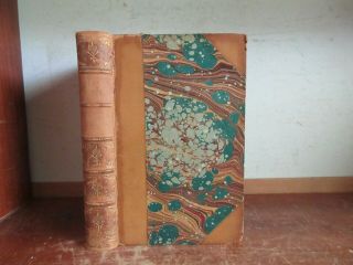 Old Lives Of The Queens Of Scotland Leather Book 1854 Mary Stuart Royalty Castle