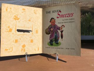 The Seven Sneezes,  A Little Golden Book,  1948 VGC.  Writing Only On Inside Cover. 2
