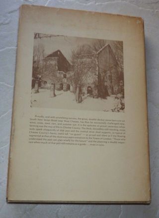 1974 HISTORY BOOK BARNS OF CHESTER COUNTY PA BERNICE BALL SIGNED 3976 of 5000 2