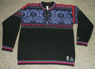 Dale Of Norway 2002 Salt Lake City Olympic 1/4 Zip Sweater Mens Xl